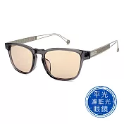 【SUNS】時尚歐美簍空方框 濾藍光眼鏡 抗UV400 灰色