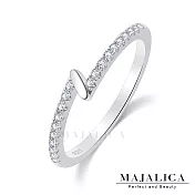 Majalica純銀戒指 時尚 線戒 戒指女戒 925純銀尾戒 新春開運防小人 PR9040 美國圍3號