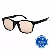 【SUNS】輕量經典方框 濾藍光眼鏡 抗UV400 黑框黑腳