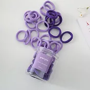 50入夢幻雙色寬版彈力髮圈罐裝 紫色系
