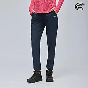 ADISI 女抗UV輕薄吸濕快乾透氣造型長褲 AP2111102 (S-2XL) / 吸排快乾 輕薄透氣 防曬 休閒褲 M 深藍