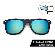 【SUNS】寶麗來偏光太陽眼鏡夾片 經典款上翻式夾片 防眩光 抗UV400 青水銀