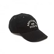 Abercrombie & Fitch LOGO刺繡休閒鴨舌帽-黑