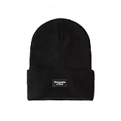 Abercrombie & Fitch 針織素面毛帽-黑