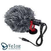 【Veloz】槍式指向型直播用防風麥克風(1入) / 遠距教學居家辦公直播錄音使用