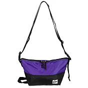 美國Drifter 防潑水420D 尼龍小型三用隨行單肩包 紫水晶+純然黑