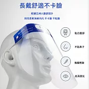 【TANAH】高清透光隔離防護面罩(H-021) (1入)