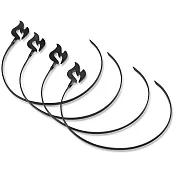 《OUTSET》環型烤肉叉4入 | 燒烤串叉 烤肉用具 中秋節 露營烤肉 BBQ 環型烤肉叉4入