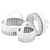 《KitchenCraft》提把餅乾壓模3件 | 餅乾模 餅乾壓模 烘焙點心 - 波浪