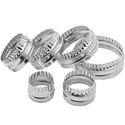 《KitchenCraft》大小餅乾切模6件 | 餅乾模 餅乾壓模 烘焙點心 - 波浪圓