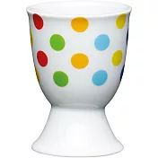 《KitchenCraft》瓷製蛋杯 | 雞蛋杯 蛋托 早午餐 餐具 - 彩點