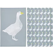 《KitchenCraft》純棉擦拭布2入 | 廚房抹布 清潔布 擦拭布 - 鵝