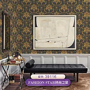 台製 時尚之星 Fashion Star 環保無毒 防燃耐熱 53X1000cm 壁紙1卷(6色選） 39116