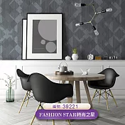 台製 時尚之星 Fashion Star 環保無毒 防燃耐熱 53X1000cm 壁紙1卷(5色選） 39221