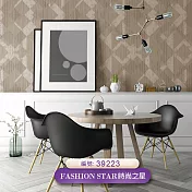 台製 時尚之星 Fashion Star 環保無毒 防燃耐熱 53X1000cm 壁紙1卷(5色選） 39223