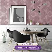 台製 時尚之星 Fashion Star 環保無毒 防燃耐熱 53X1000cm 壁紙1卷(5色選） 39225