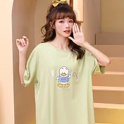 【Wonderland】清爽夏日舒適爽棉睡裙(3款) FREE 呱呱鴨(綠)