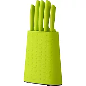 《Premier》花紋刀座+刀具5件 | 切刀 刀具組 - 綠