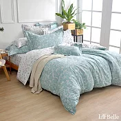 義大利La Belle《香草漫遊》加大純棉防蹣抗菌吸濕排汗兩用被床包組