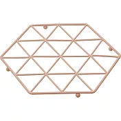 《Premier》Vertex六角金屬隔熱墊 | 桌墊 鍋墊 餐墊 耐熱墊 杯墊 - 粉