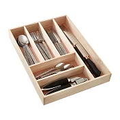 《Premier》6格木製餐具收納盒 | 抽屜格層分隔 碗筷收納 - 42cm