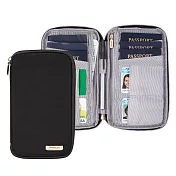 《TRAVELON》多功能旅遊護照包(黑) | RFID防盜 護照保護套 護照包 多功能收納包