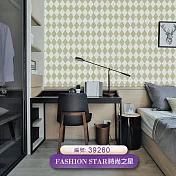 台製 時尚之星 Fashion Star 環保無毒 防燃耐熱 53X1000cm 壁紙1卷(3色選) 39260