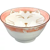 《Tokyo Design》瓷製餐碗(貓球粉13cm) | 飯碗 湯碗