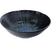 《Tokyo Design》瓷製淺餐碗(晨露黑13.5cm) | 飯碗 湯碗