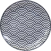 《Tokyo Design》瓷製餐盤(浪紋黑16cm) | 餐具 器皿 盤子