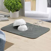 《KELA》碗盤吸水墊(灰50x38) | 餐具 洗碗 吸水布
