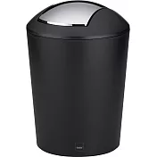 《KELA》搖擺蓋垃圾桶(黑1.7L) | 回收桶 廚餘桶