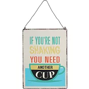 《Rex LONDON》復古鐵牌掛飾 | 吊飾 居家裝飾 - 再來一杯23cm