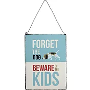 《Rex LONDON》復古鐵牌掛飾 | 吊飾 居家裝飾 - 當心孩童23cm