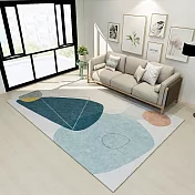 【巴芙洛】居家品味生活加大款水晶絨地毯140cm*200cm 半夏時光