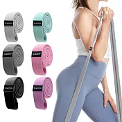 □BOER 針織阻力帶 加長設計!! 周長200公分 瑜伽阻力訓練帶 塑形修身□腿部 臀部 運動曲線塑形 彈力帶 拉力圈 瑜伽拉力帶 (一組三入) 24磅淺灰+32磅深灰+49磅黑色