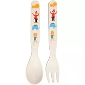 《Rex LONDON》兒童餐具2件(馬戲團) | 湯匙 叉子 餐刀