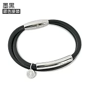 &MORE愛迪莫 大甲媽聯名 健康鈦鍺手環(鎮瀾宮聯名)- 黑色S