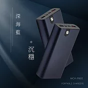 MIT電霸 PD+USB 18W 鋁合金 20000快充行動電源(台灣製造) 深海藍
