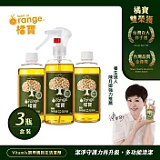 橘寶濃縮多功能蔬果碗盤洗淨液300ml盒裝3瓶入-陳月卿推薦-臺灣公司貨