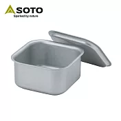 日本SOTO 極簡方型露營鍋ST-3108 厚鋁煮飯神器