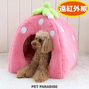 【PET PARADISE】寵物用品-屋床 草莓 M(遠紅外線)