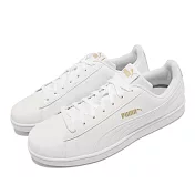 Puma 休閒鞋 Up 復古 基本款 女鞋 皮革鞋面 金標 穿搭 百搭 白 金 372605-07 23.5cm WHITE/GOLD