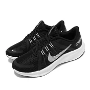 Nike 慢跑鞋 Quest 4 避震 運動 女鞋 輕量 透氣 舒適 Flywire技術 黑 白 DA1106-006 22.5cm BLACK/WHITE