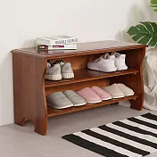 Homelike 喜家居實木坐式鞋櫃(2058)