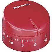《TESCOMA》圓形發條計時器(紅) | 廚房計時器