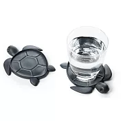 QUALY 拯救海龜-杯墊(深灰)