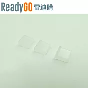 【ReadyGO雷迪購】超實用線材配件Apple 8pin Lightning專用公頭接口必備高品質矽膠防塵蓋(透明3入裝)