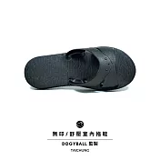 【Dogyball】台灣有種藍白拖 室內外兩用超輕材質防水實穿耐久台灣製造 黑墨色 JP25 黑墨色
