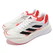 adidas 慢跑鞋 AdiZero Boston 10 M 男鞋 愛迪達 輕量 透氣 支撐 包覆 路跑 白 黑 FY4079 30.5cm WHITE/BLACK